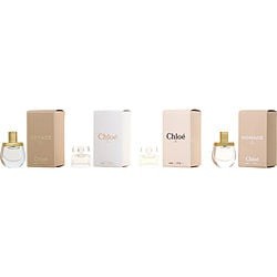 Chloe Mini Fragrances Geschenkset 4 Stuks (Deze geschenkset bevat:1x 5ml Nomade EDT1x 5ml Nomade EDP1x 5ml Chloe EDP1x 5ml Chloe EDT)