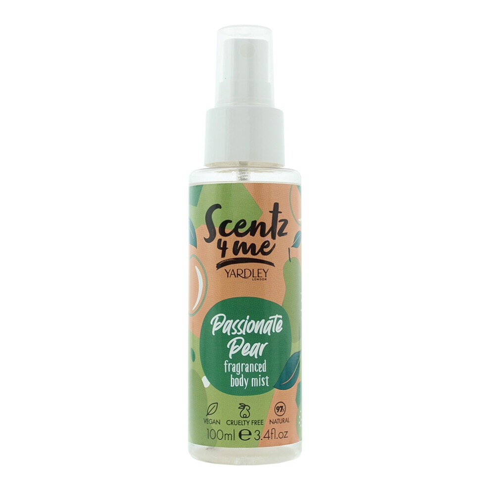 Yardley Scentz 4 Me Fragranced Body Mist 100ml Spray - Passionate Pear