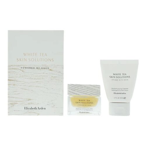 Elizabeth Arden White Tea Skin Solutions Geschenkset 50ml Replenishing Micro Gel-Cream + 50ml Gentle Purifying Cleanser