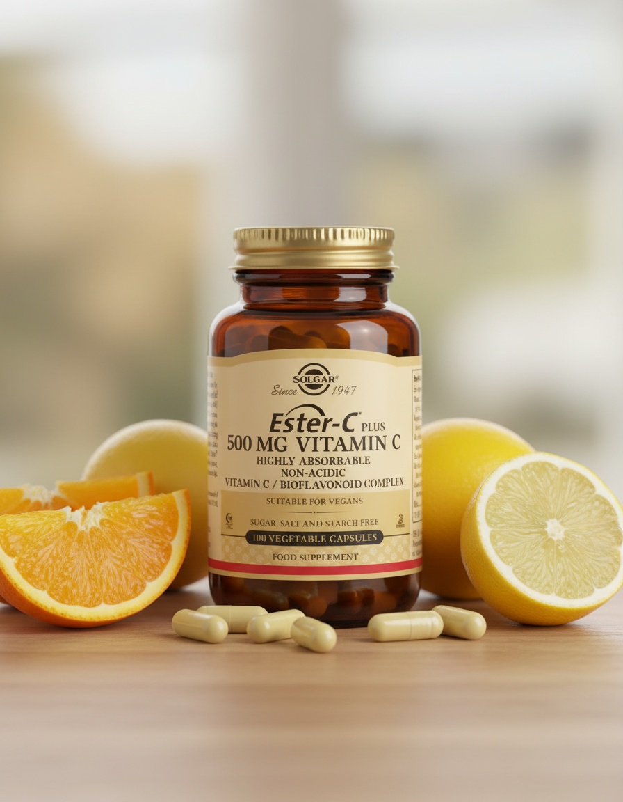 Solgar ESTER-C PLUS 500mg cápsulas vegetales 100 u - Afbeelding 2