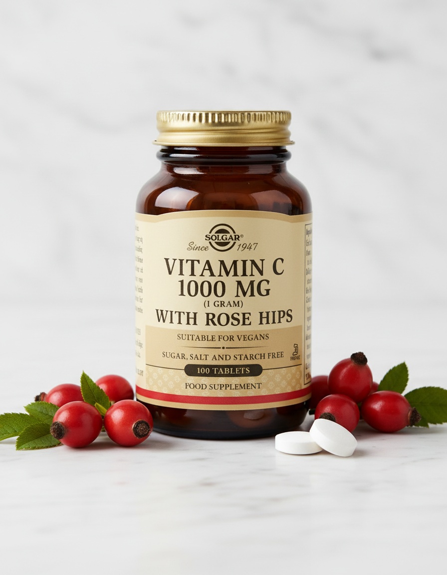 Solgar ROSE HIPS C 1000mg. capsules 100 u - Afbeelding 2