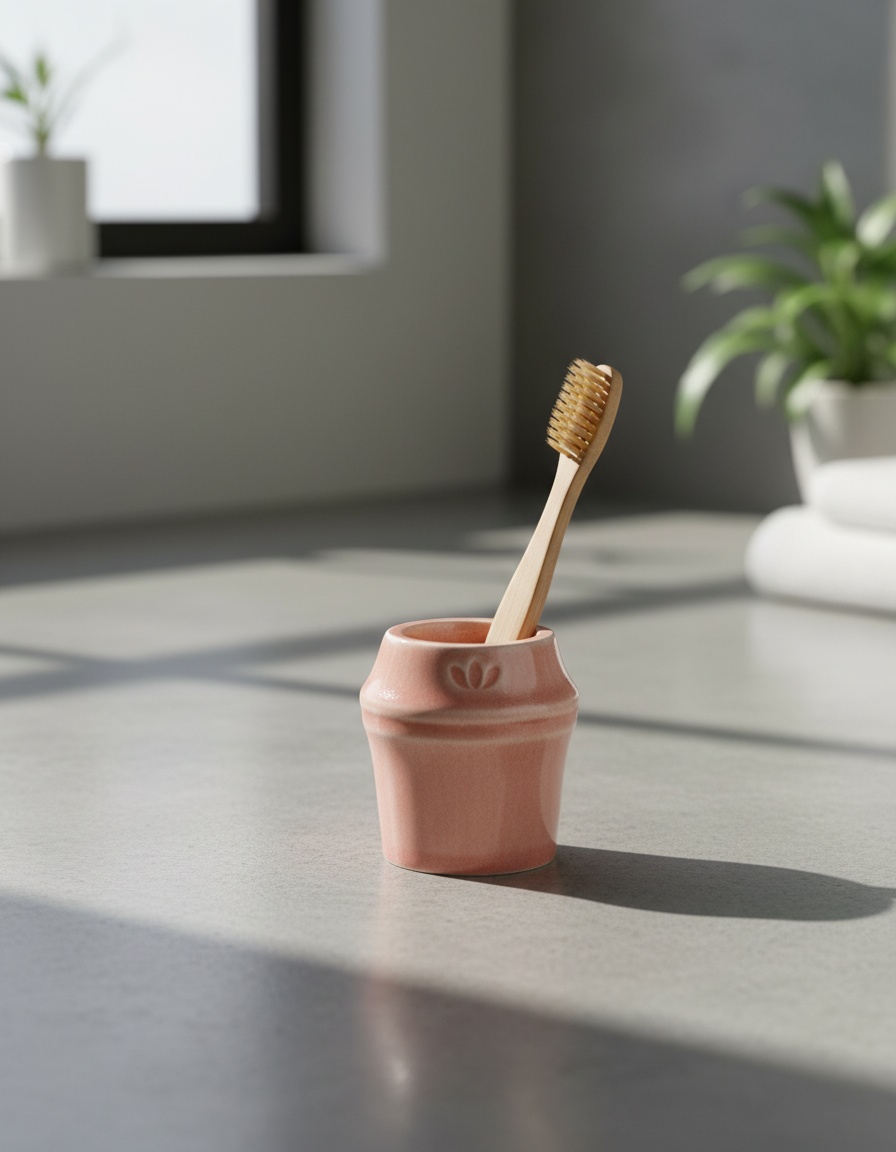 Naturbrush SOMMIER soporte para cepillo dental #rojo 1 pz - Afbeelding 2