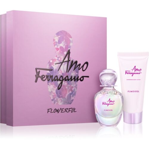 Salvatore Ferragamo Amo Ferragamo Flowerful Geschenkset 50ml EDT Spray + 100ml Body Lotion