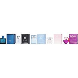 Versace Mini Set Geschenkset 5ml Dylan Purple EDP + 5ml Bright Crystal EDT + 5ml Eau Fraiche EDT + 5ml Pour Homme EDT + 5ml Eros EDT