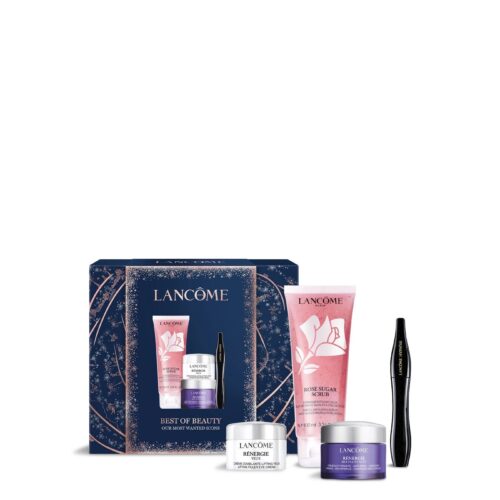 Lancôme Rénergie Multi-Lift Geschenkset 15ml Nachtcrème + 5ml Oogcrème + 100ml Rose Scrub + Hypnose Mascara Noir