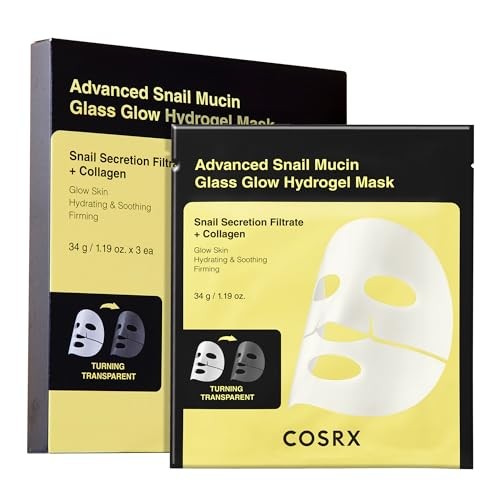 Cosrx Advanced Snail Mucin Glass Glow Hydrogel Face Mask 34g