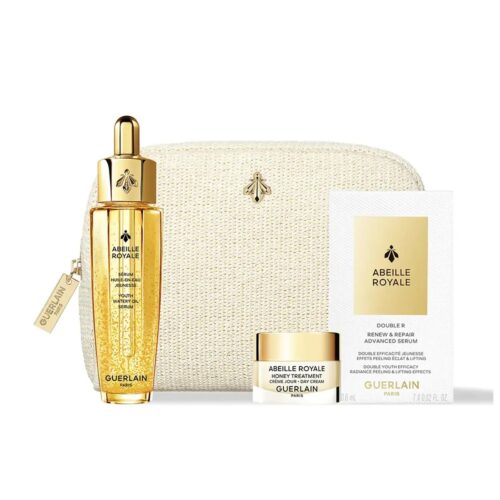 Guerlain Abeille Royale Gift Set: Day Cream 7ml - Oil In Water Serum 30ml - Renew Repair Serum 7 x 0.6g + Case