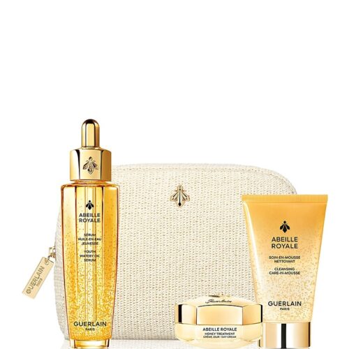Guerlain Abeille Royale Gift Set: Watery Oil Serum 50ml - Day Cream 15ml - Cleansing Mousse 40ml
