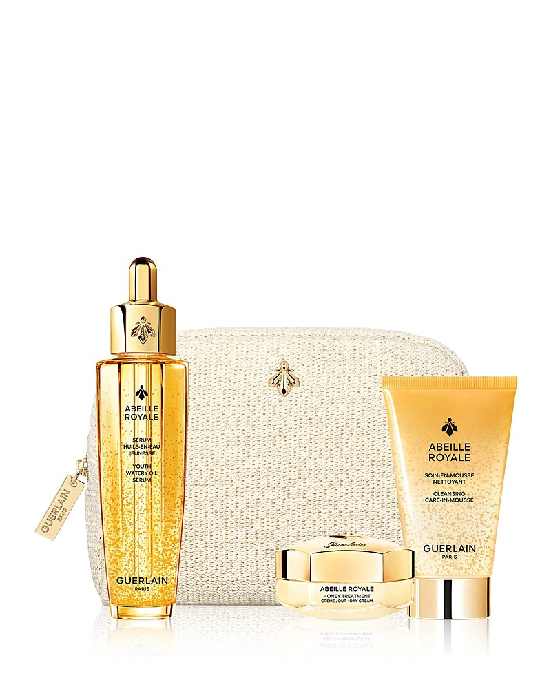 Guerlain Abeille Royale Gift Set: Watery Oil Serum 50ml - Day Cream 15ml - Cleansing Mousse 40ml