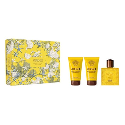 Versace Eros Energy Gift Set 50ml EDP + 50ml Shower Gel + 50ml Aftershave Balm