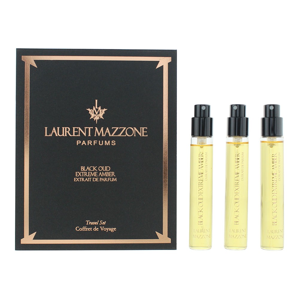 Laurent Mazzone Black Oud Extreme Amber Extrait de Parfum Travel set 3x15ml