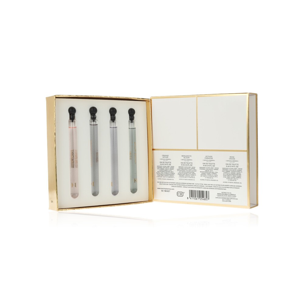 Carolina Herrera Confidential Geschenkset 4 x 4ml Orange Affair EDT Splash - Bergamot Bloom EDT Splash - Vetiver Paradise EDT Splash - Rose Cruise EDT Splash