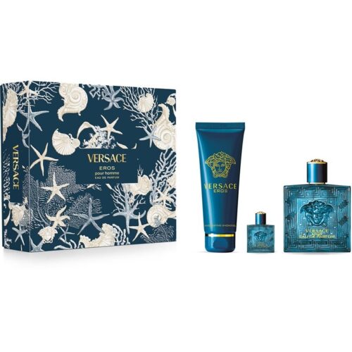 Versace Eros Geschenkset 100ml EDP + 5ml EDP + 150ml Bad- en Douchegel