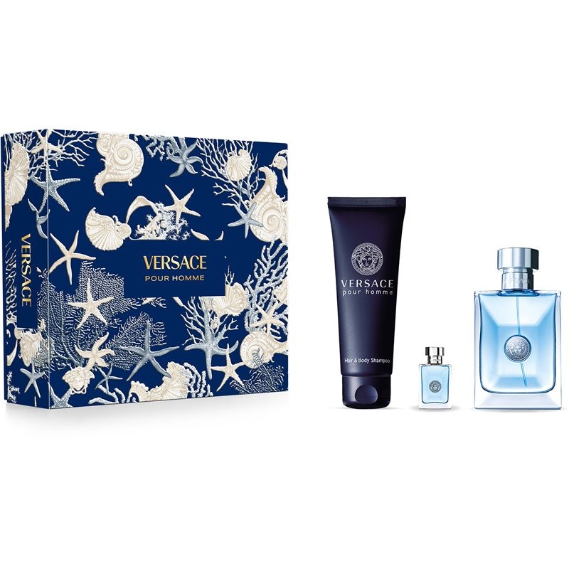 Versace Pour Homme Geschenkset 100ml EDT + 150ml Bad- en Douchegel + 5ml EDT