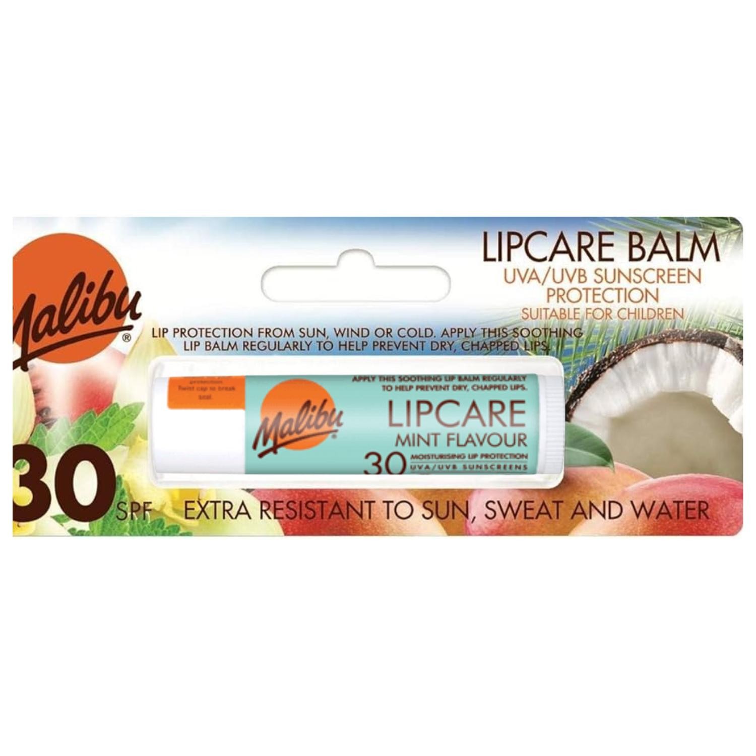 Malibu Lip Care Lippenbalsem SPF30 4g - Mint