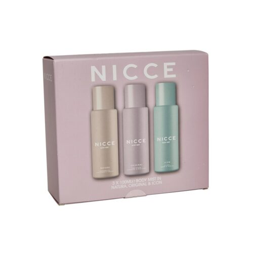 Nicce Body Mist Gift Set 3 x 100ml Natura + Original + Icon