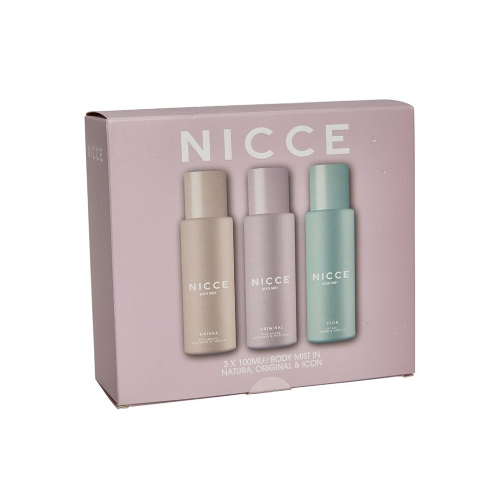 Nicce Body Mist Gift Set 3 x 100ml Natura + Original + Icon