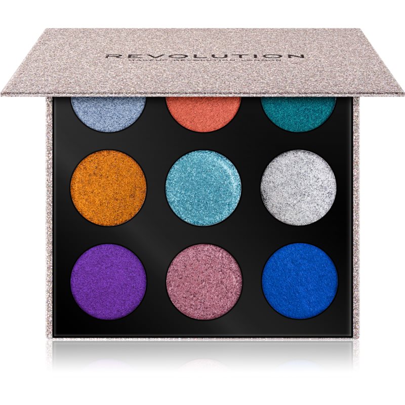Makeup Revolution Pressed Glitter Oogschaduw Palette 9 x 1.5g - Illusion