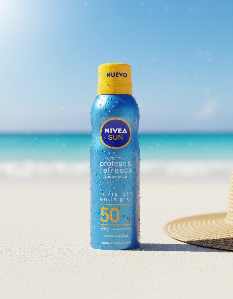 Nivea SUN PROTEGE&REFRESCA bruma solar invisible SPF50 200 ml - Afbeelding 2