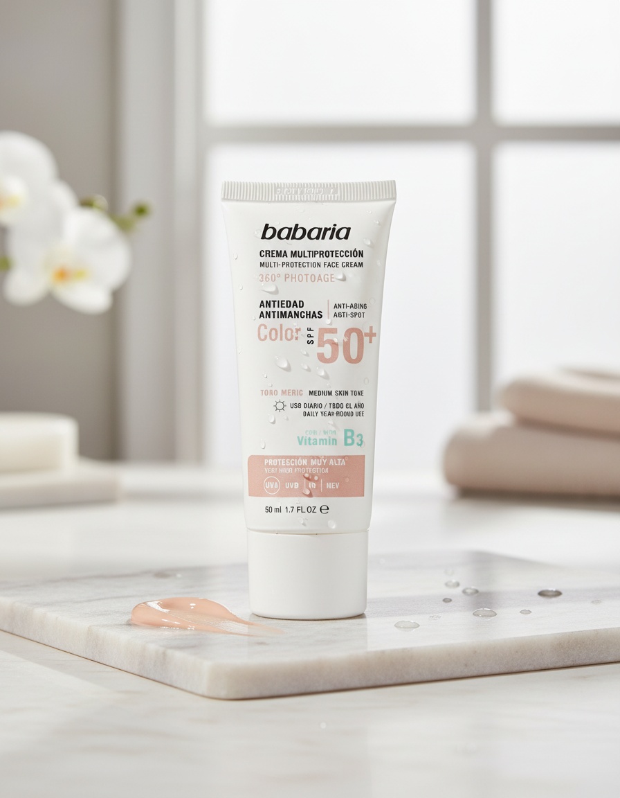 Babaria SOLAR MULTIPROTECTION color anti-spot cream SPF50+ 50 ml - Afbeelding 2