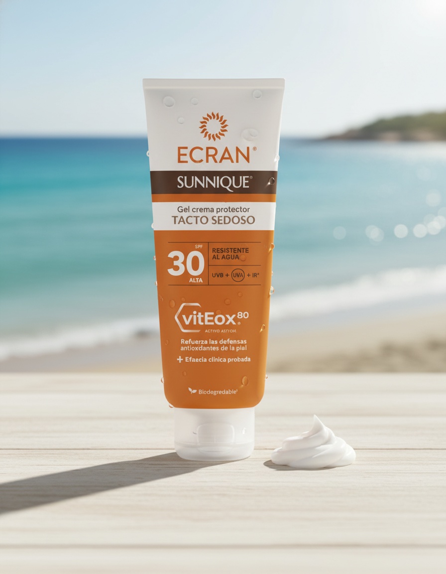 ECRAN SUNNIQUE silk touch gel cream SPF30 250 ml - Afbeelding 2