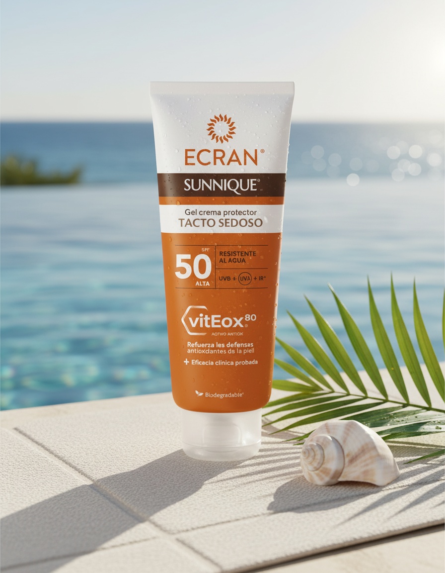 ECRAN SUNNIQUE silk touch gel cream SPF50 250 ml - Afbeelding 2