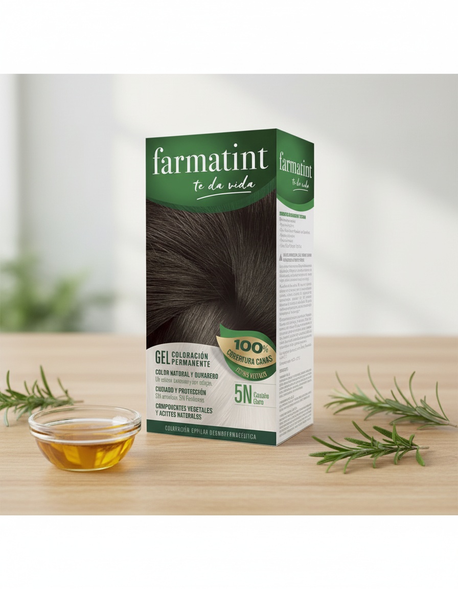 FARMATINT GEL permanent color #5n-light brown 5 units - Afbeelding 2