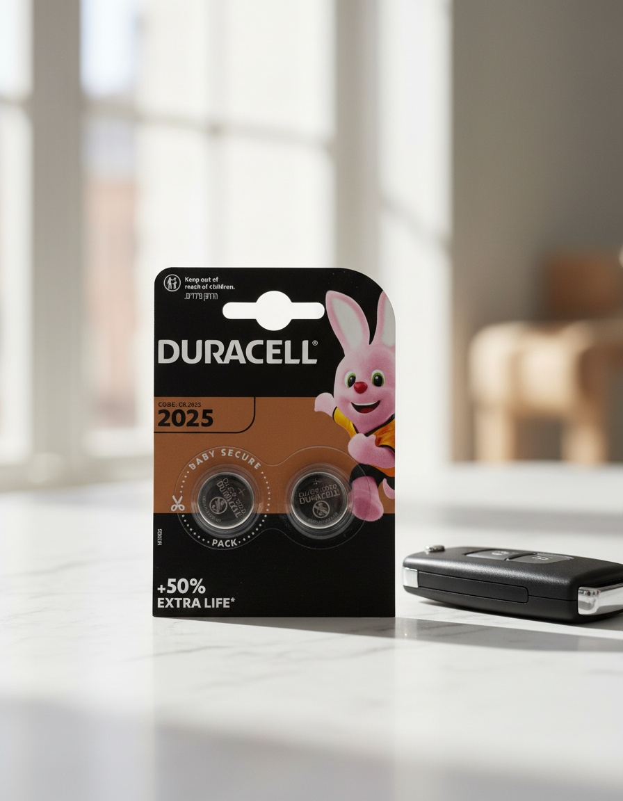 DURACELL BUTTON LITHIUM 3V 2025 DL/CR2025 batteries pack x 2 u - Afbeelding 2