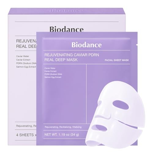 Biodance Rejuvenating Caviar PDRN Real Deep Mask Sheets - 4 x 34g