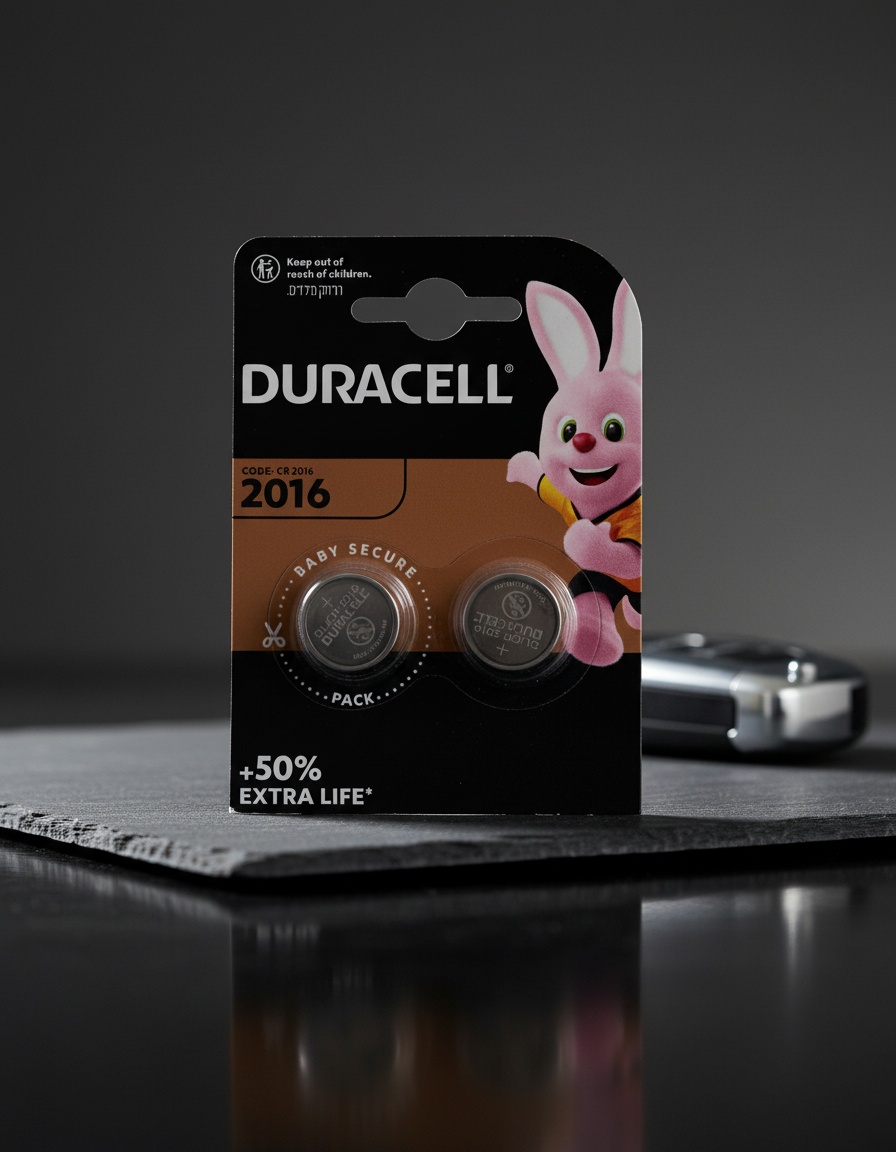 DURACELL BUTTON LITHIUM 3V 2016 DL/CR2016 batteries pack x 2 u - Afbeelding 2