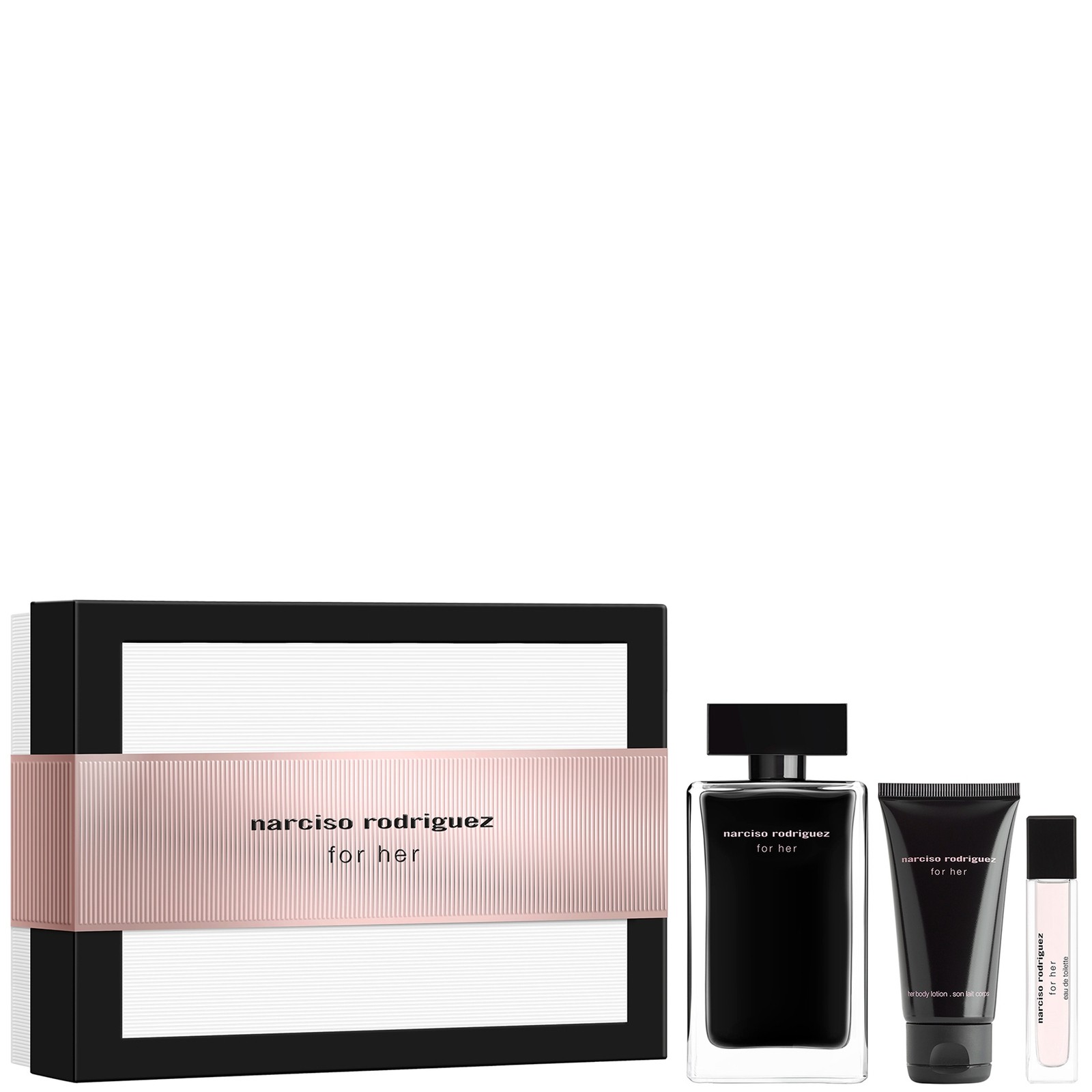 Narciso Rodriguez for Her Gift Set 50ml EDT + 50ml Body Lotion +7.5ml EDT