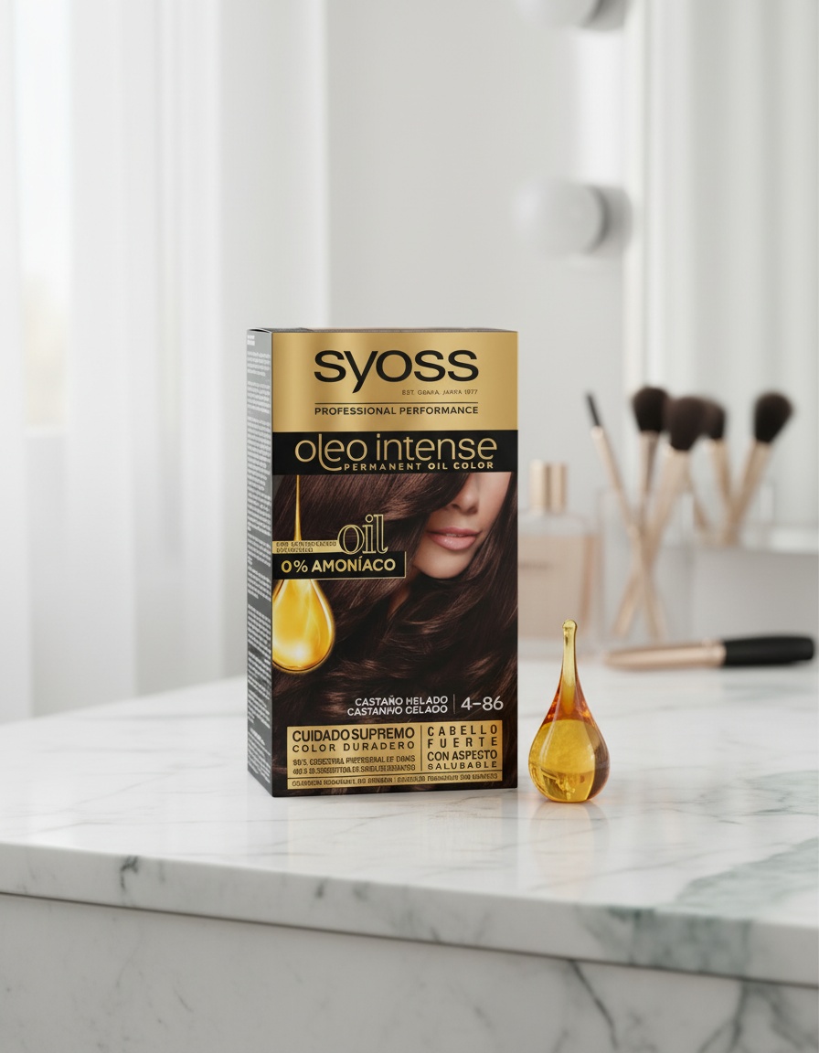 Syoss OLEO INTENSE ammonia-free hair color #4.86-ice brown 5 pcs - Afbeelding 2