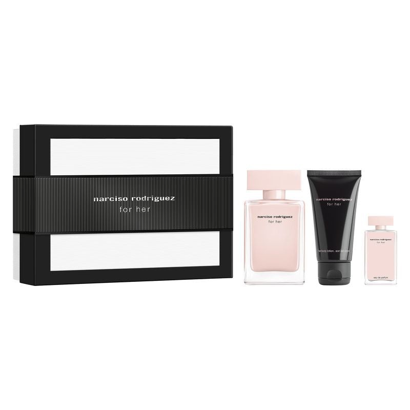 Narciso Rodriguez for Her Gift Set 50ml EDP + 50ml Body Lotion +7.5ml EDP