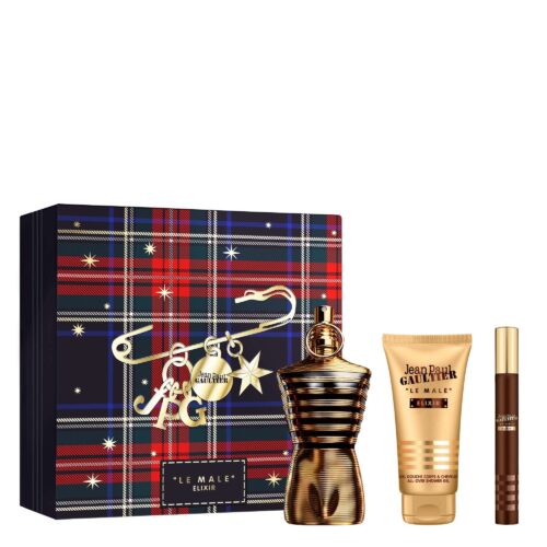 Jean Paul Gaultier Le Male Elixir Geschenkset 75ml EDP + 75m Douchegel + 10ml EDP