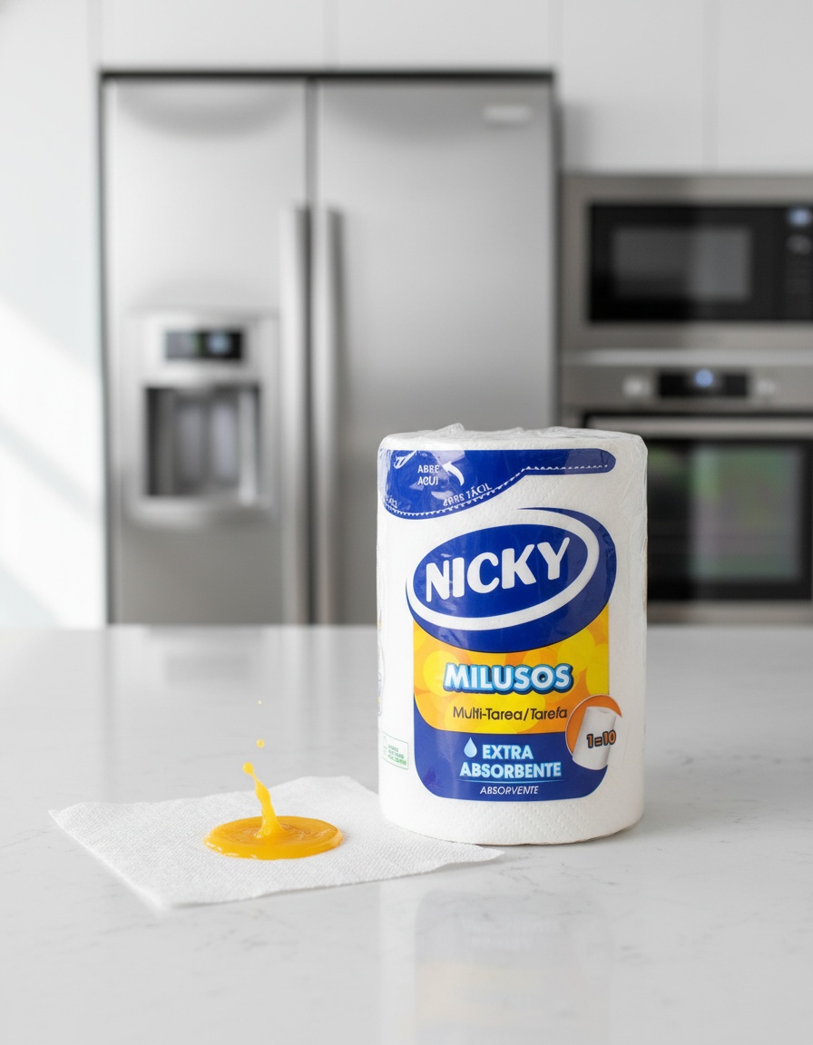 Nicky MULTIUSOS papel extra absorbente 1 = 10 rollos - Afbeelding 2