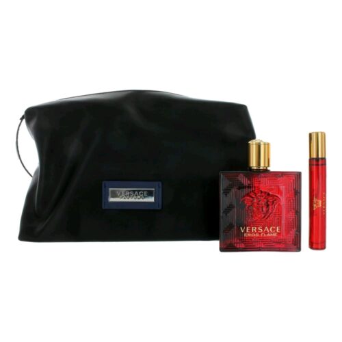 Versace Eros Flame Geschenkset 100ml EDP + 10ml EDP + Toilettasje