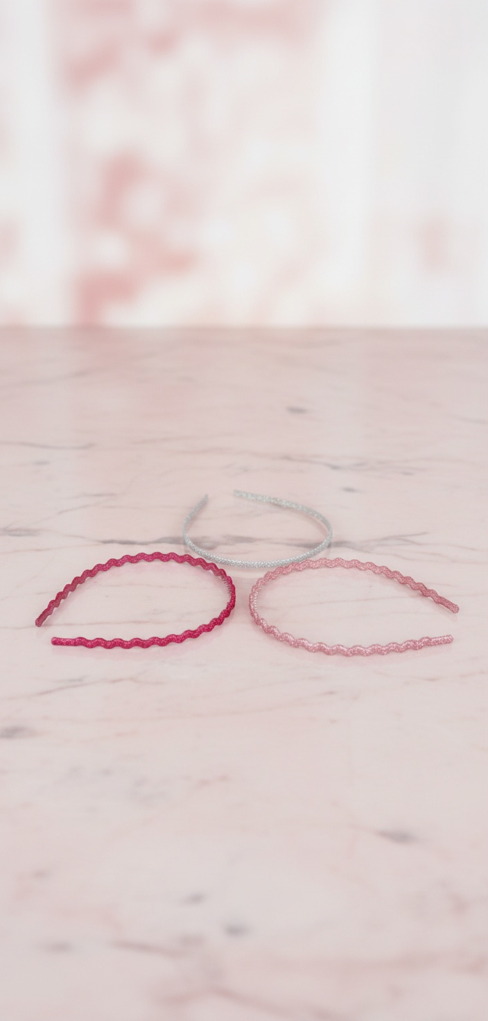 Inca Thin glitter headbands, set of 3 pieces - Afbeelding 2