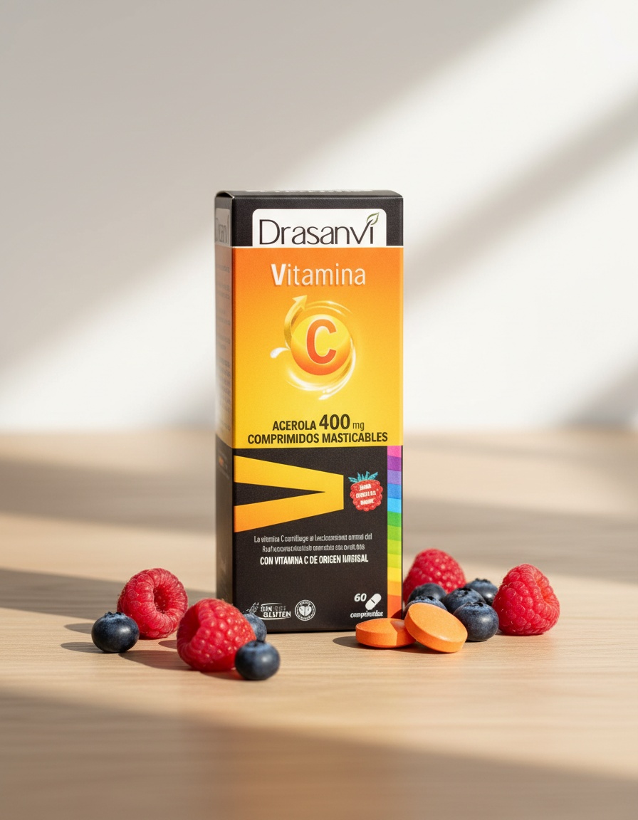 Drasanvi VITAMIN C 400 mg chewable tablets 60 units - Afbeelding 2