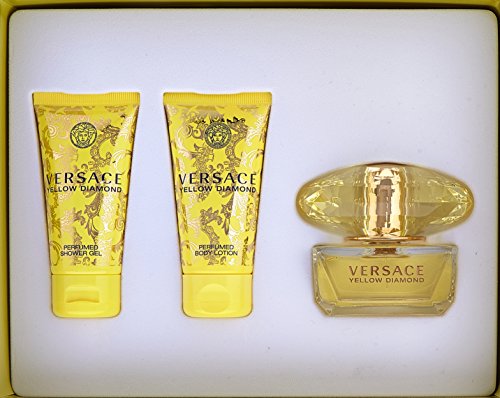 Versace Yellow Diamond Geschenkset 50ml EDT + 50ml Douchegel + 50ml Body Lotion