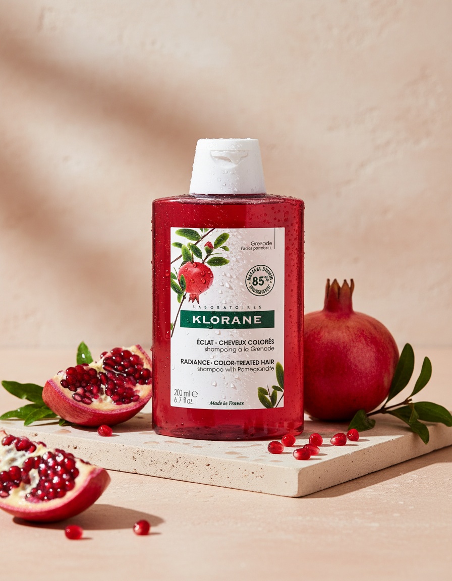 Klorane A LA GRANADA shine shampoo for colored hair 200 ml - Afbeelding 2