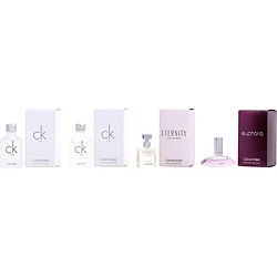 Calvin Klein Ladies Mini Set Gift Set: 2 x CK One EDT 10ml + Eternity 5ml + Euphoria 4ml