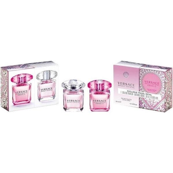 Versace Geschenkset 30ml Bright Crystal EDT + 30ml Bright Crystal Absolu EDP