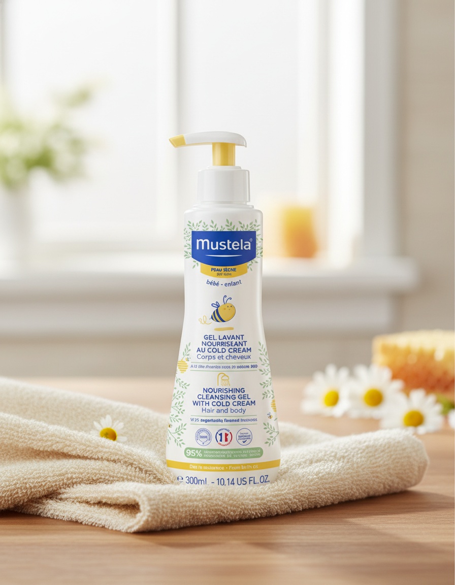 Mustela BABY-CHILD cold nourishing cleansing gel 300 ml - Afbeelding 2