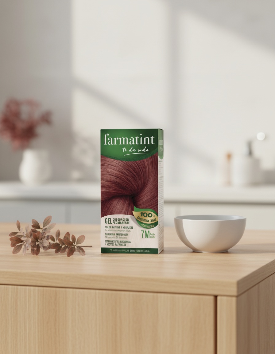 FARMATINT GEL permanent coloring #7m-mahogany blonde 5 units - Afbeelding 2