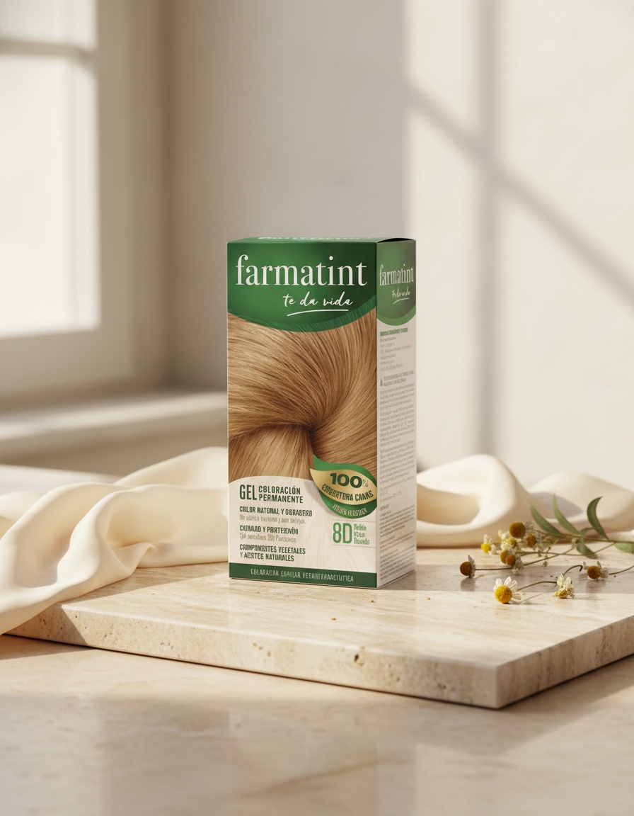 FARMATINT GEL permanent color #8d-light golden blonde 5 units - Afbeelding 2