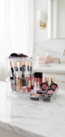Iko MAKEUP ORGANIZER rotating with shelves #transparent 1 unit