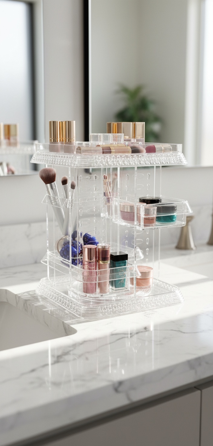 Iko Rectangular MAKEUP ORGANIZER with drawer 1 unit - Afbeelding 2