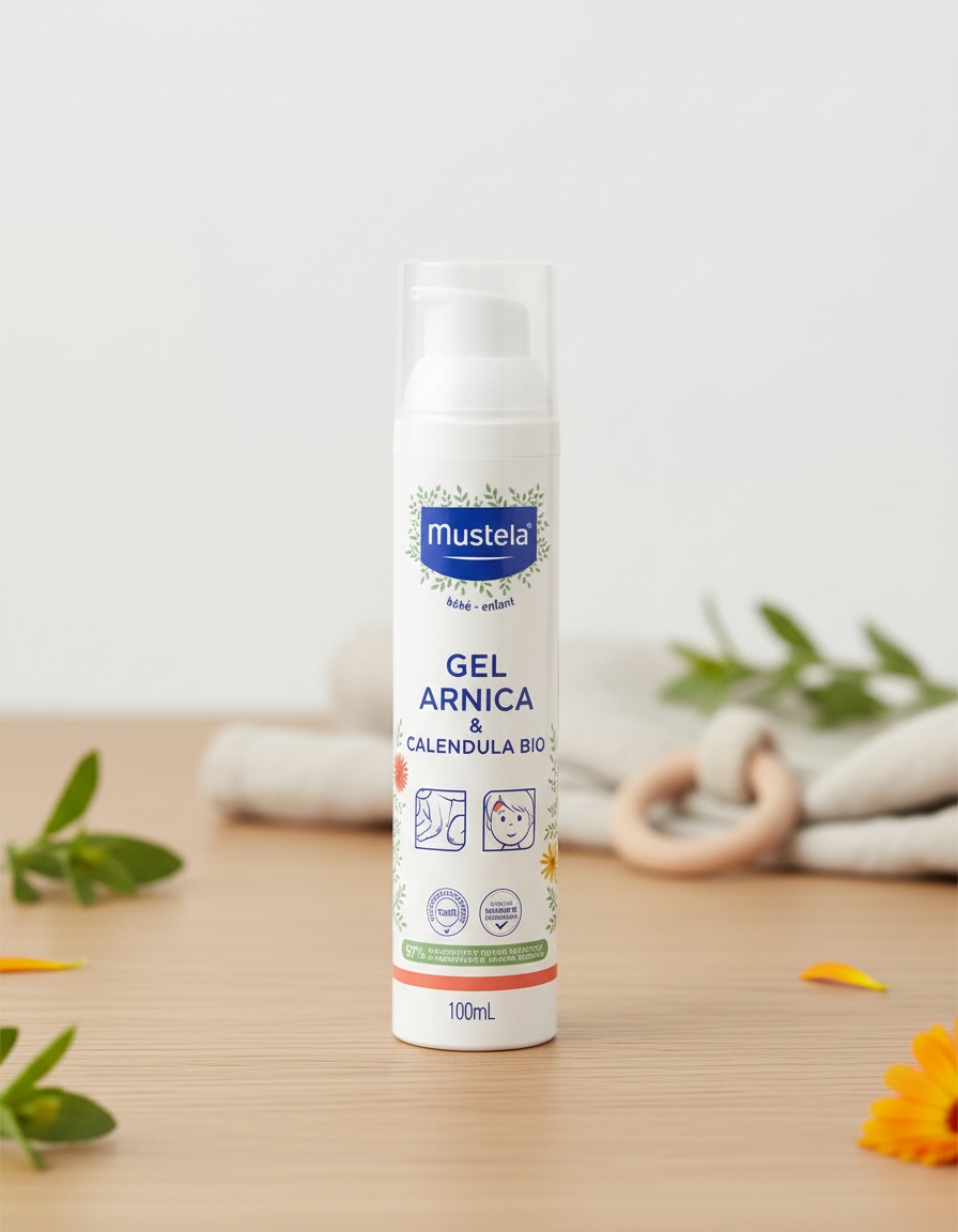 Mustela BABY-CHILD organic arnica & calendula gel 100 ml - Afbeelding 2