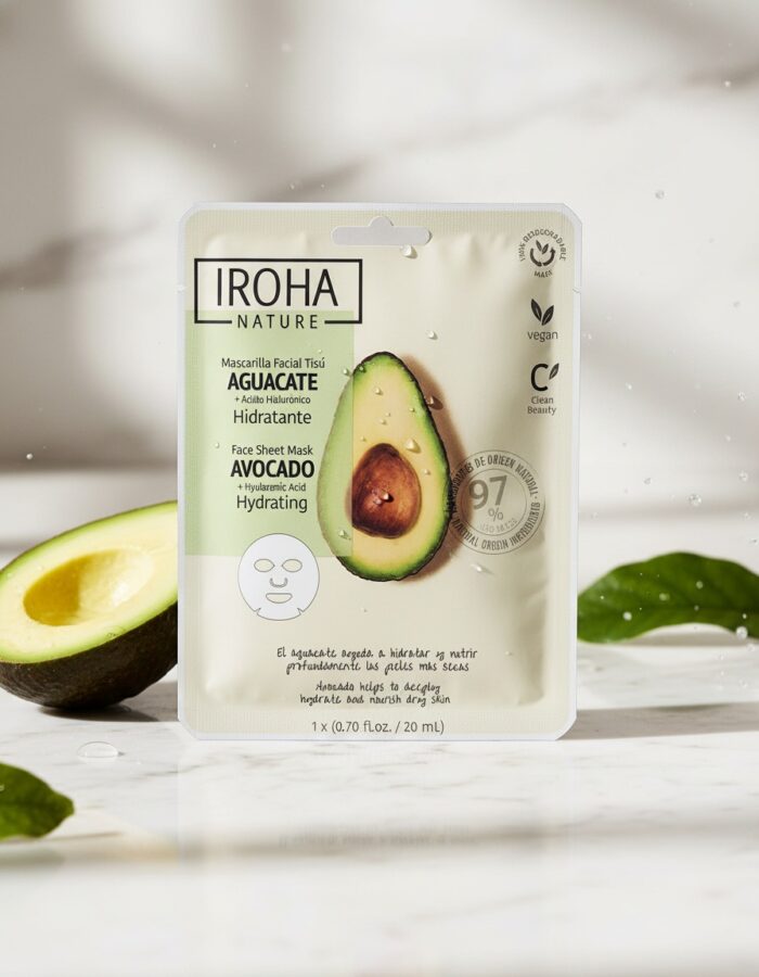Iroha NATURE MASK avocado + hyaluronic acid 1 u - Afbeelding 2