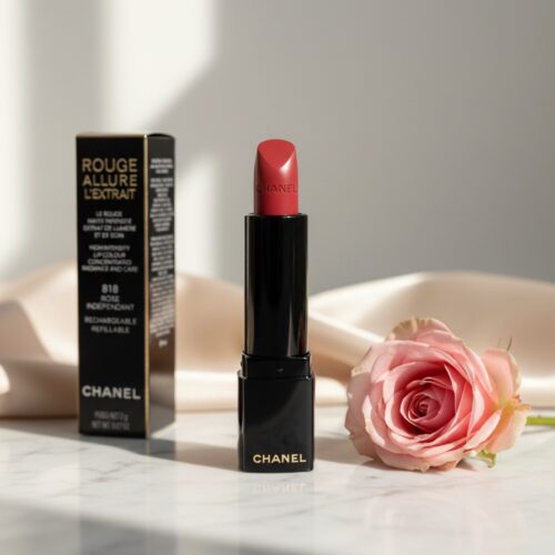 Chanel ROUGE ALLURE L'EXTRAIT rechargeable lipstick #818 rose independent 2 gr